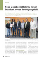 New company form, new location, new field of activity