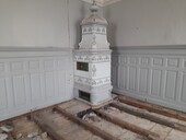 Floor slab before retrofitting