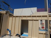 Montage der Holzbauelemente