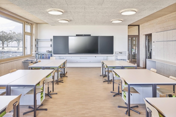 Innenansicht des Schulzimmers