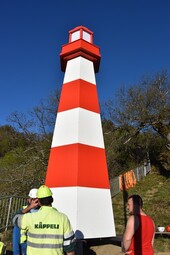 The lighthouse has reached its destination