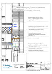 Detail fastening facade elements