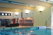 Interior view against learning pool