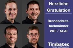 Félicitations pour la formation de protection incendie VKF / AEAI